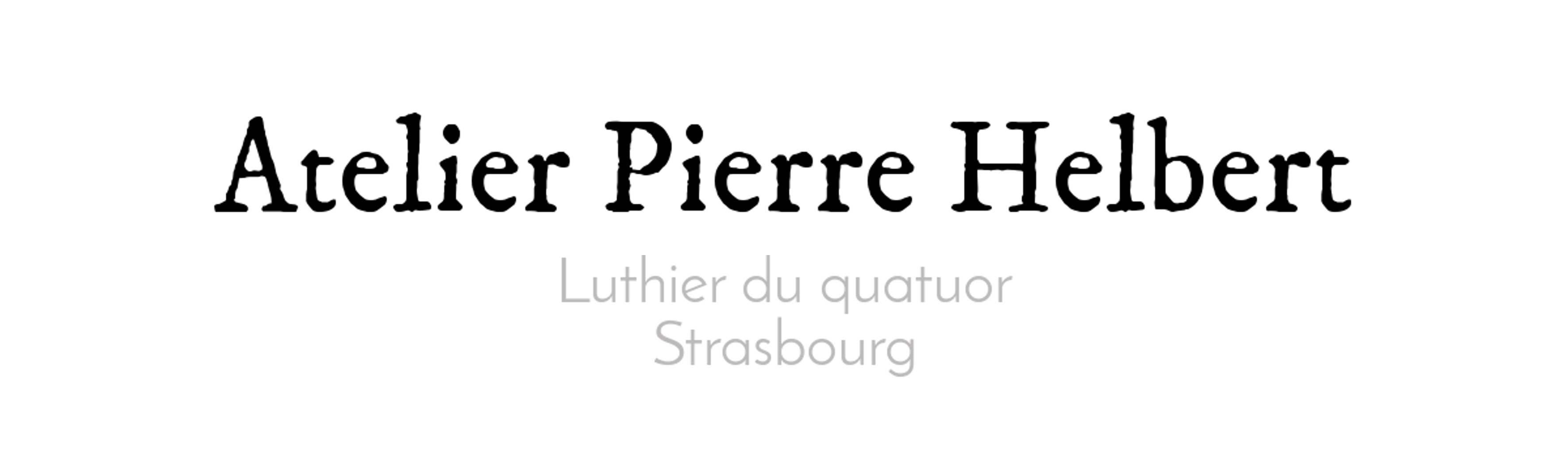 logo Atelier Pierre Helbert luthier quatuor